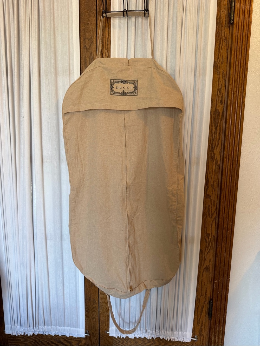 Gucci Tan Black Foldable Travel Garment Bag